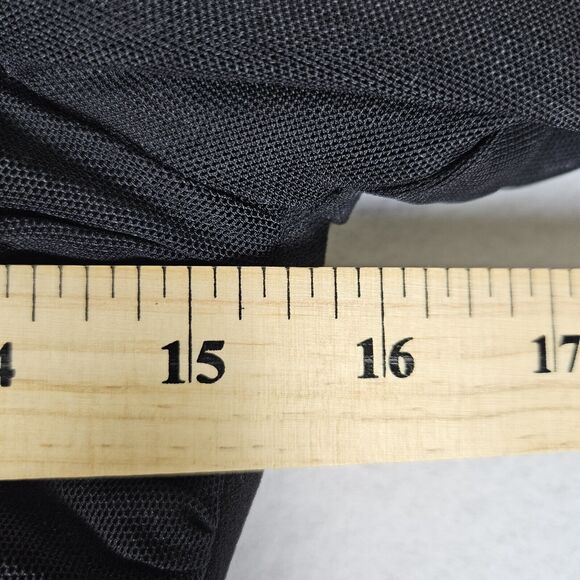 Dress The Population Brinley Black Mesh S Long Sleeve Ruched Mini Sheer Party - Picture 9 of 16